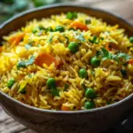 Curryreis mit Erbsen und M&ouml;hren