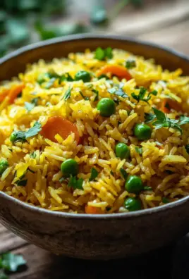 Curryreis mit Erbsen und Möhren