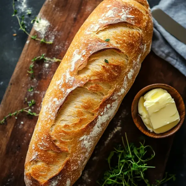 Einfaches Rezept für knuspriges Baguette
