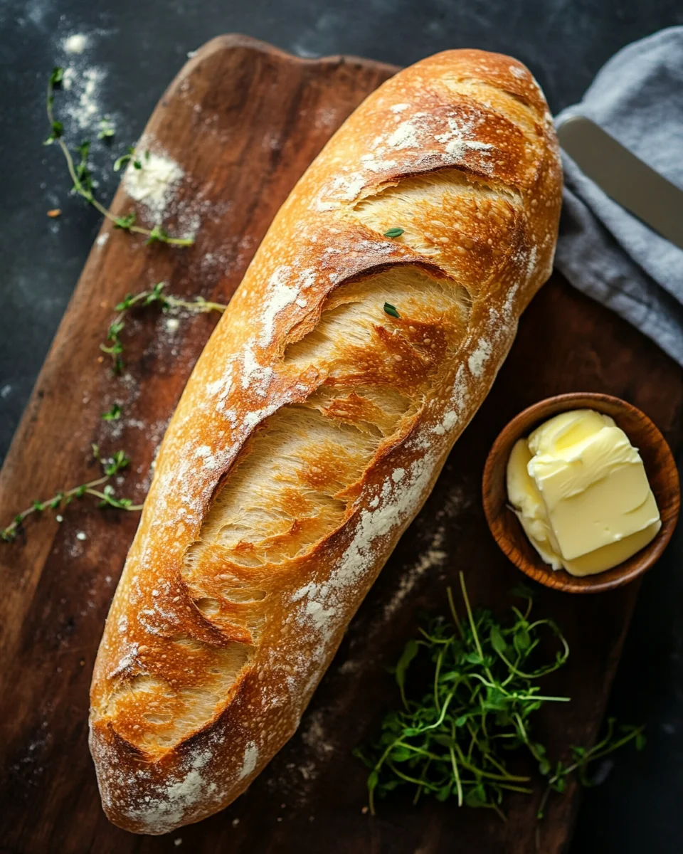 Einfaches Rezept für knuspriges Baguette