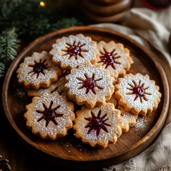 Feine Linzer-Plätzchen mit Marmelade