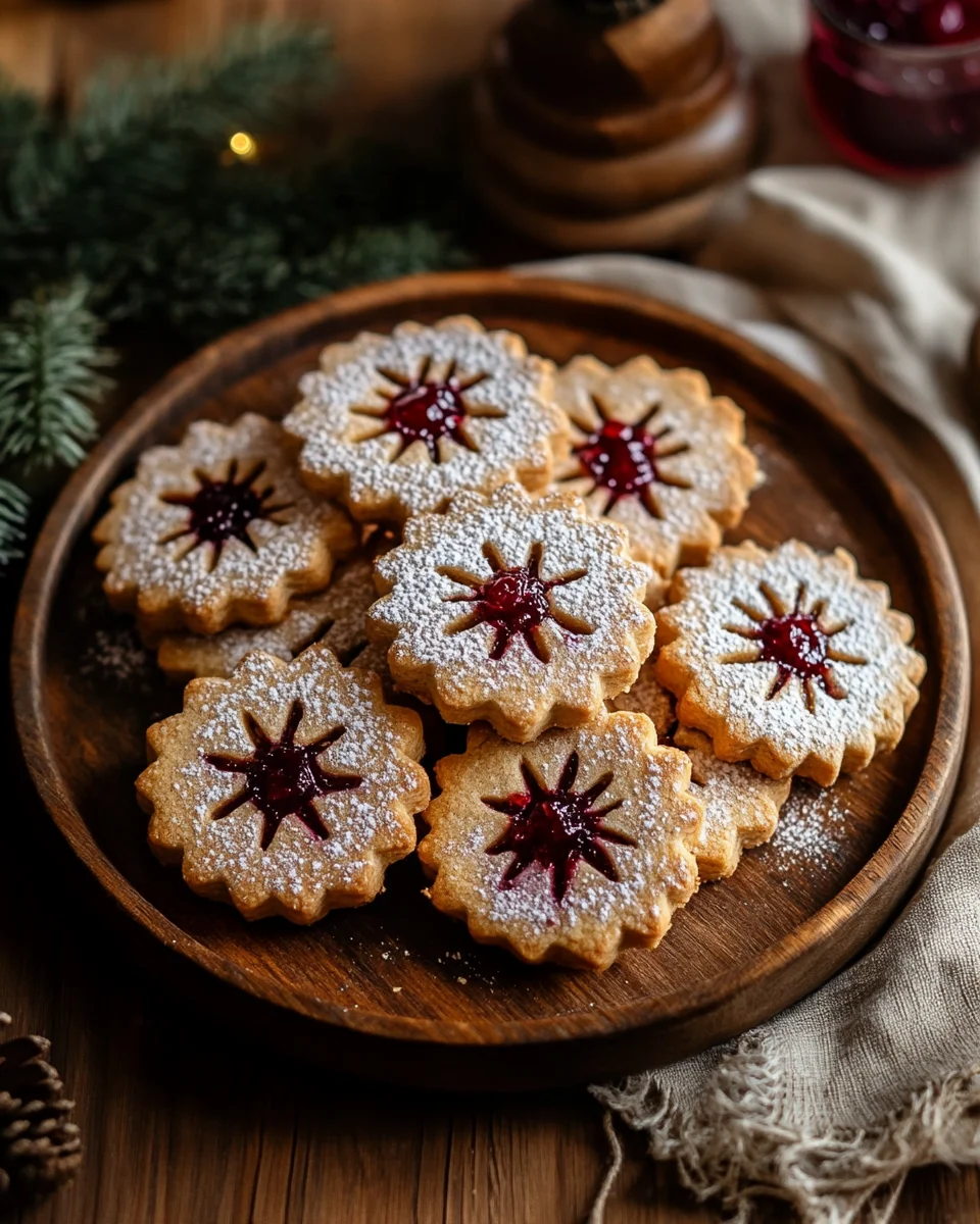Feine Linzer-Plätzchen mit Marmelade