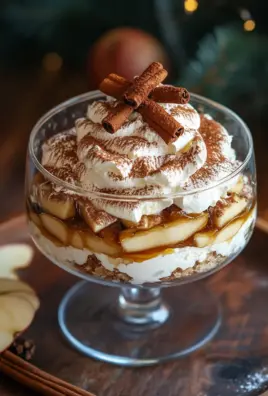 Fruchtiger Apfel Tiramisu ohne Ei - gelingsicheres und einfaches Rezept