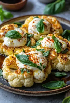 Gebackene Mozzarella-Blumenkohlsteaks