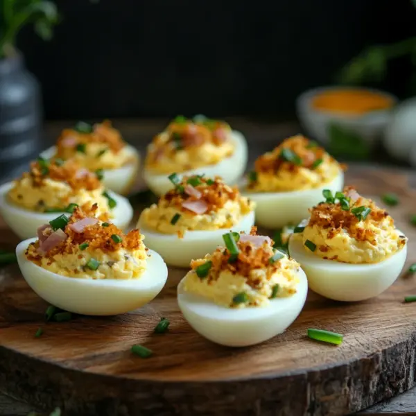 Gefüllte Eier (ohne Mayonnaise)