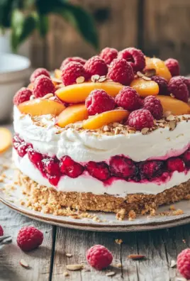 Himbeer-Pfirsich-Torte