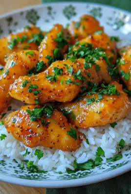 Honig Senf Hähnchen mit Reis