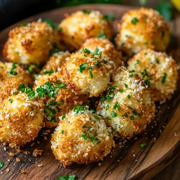 Knoblauch Parmesan Garnelen aus der Heißluftfritteuse