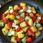 Knuspriger Gnocchi-Salat mit Joghurt-Dressing
