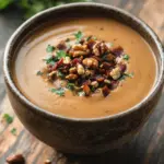 Maronensuppe mit karamellisierten N&uuml;ssen und Speck