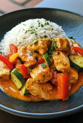 Paprika-Zucchini-Rahm-Hähnchen