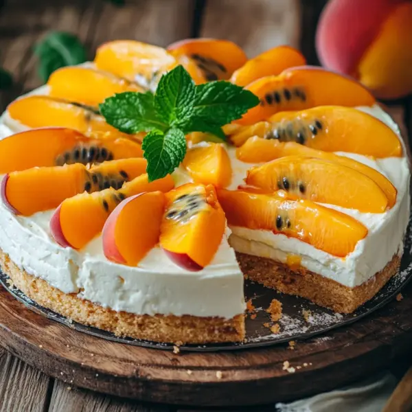 Pfirsich-Maracuja-Torte