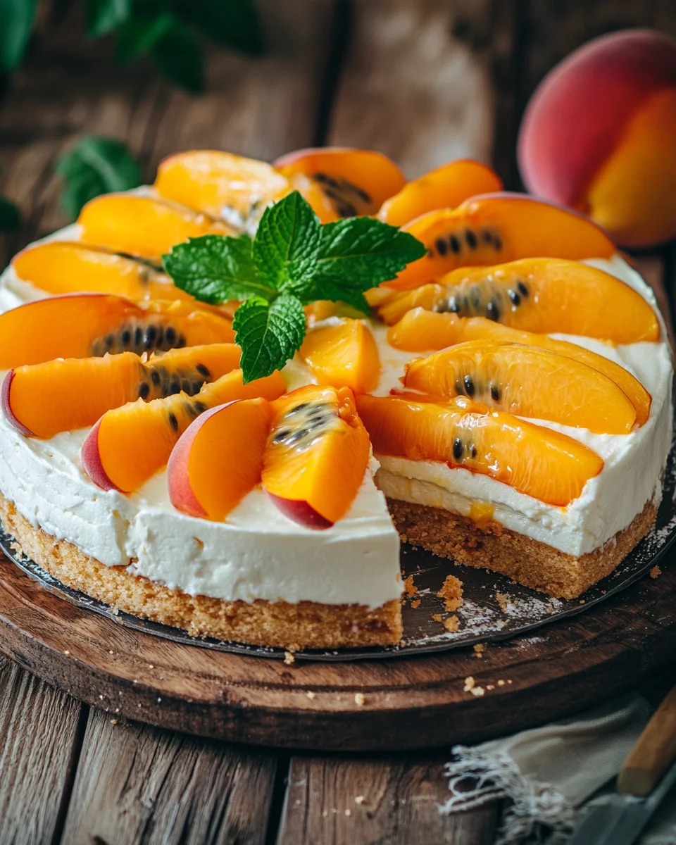Pfirsich-Maracuja-Torte