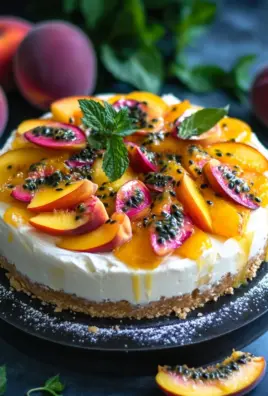 Pfirsich Maracuja Torte ohne Backen