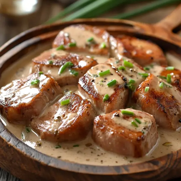 Schweinefilet in cremiger Sahnesauce Rezept
