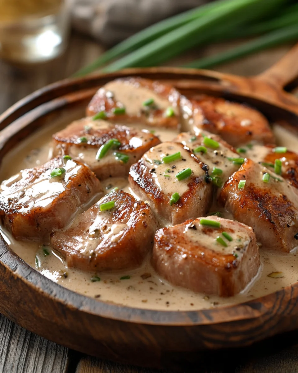 Schweinefilet in cremiger Sahnesauce Rezept