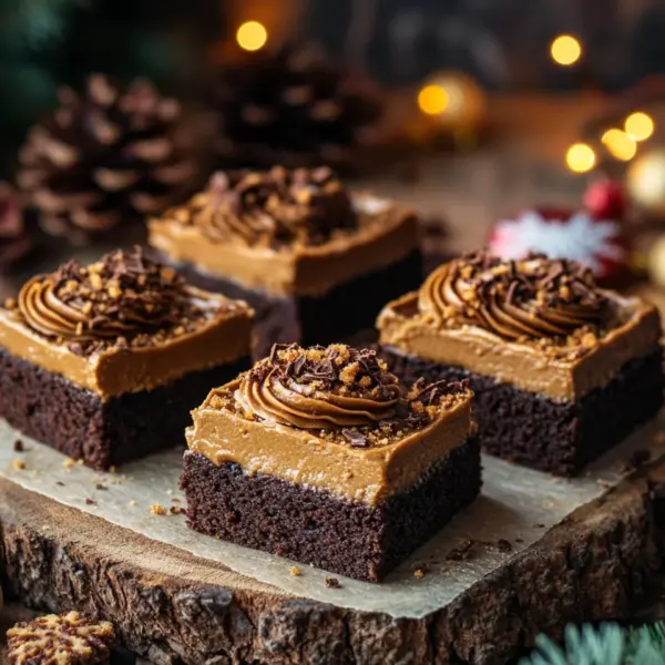 Spekulatius Brownies mit Lotus Biscoff Brotaufstrich