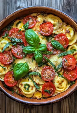 Tortellini-Auflauf mit Tomaten und Mozzarella