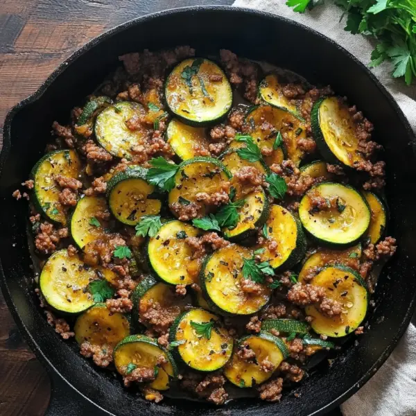 Zucchini-Hack-Pfanne