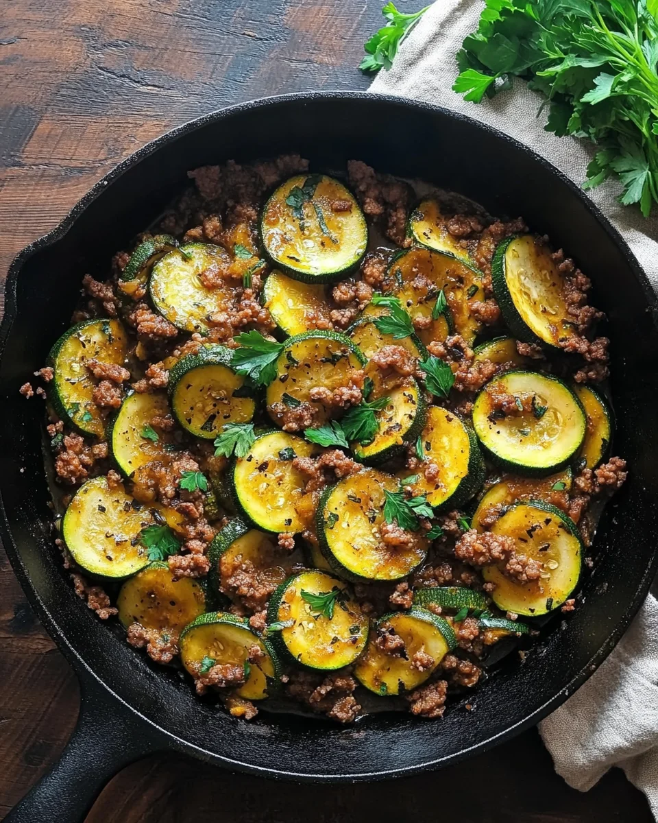 Zucchini-Hack-Pfanne